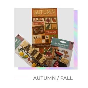 Fall / Autumn Sticker Bundle for Scrapbooking & Paper Crafts